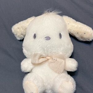 Pochacco light biege and white plushie
